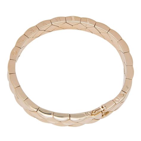 chanel gold matelasse souple bracelets|Chanel number 5 necklace.